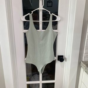 Sage Green Tank Top Bodysuit Size Medium